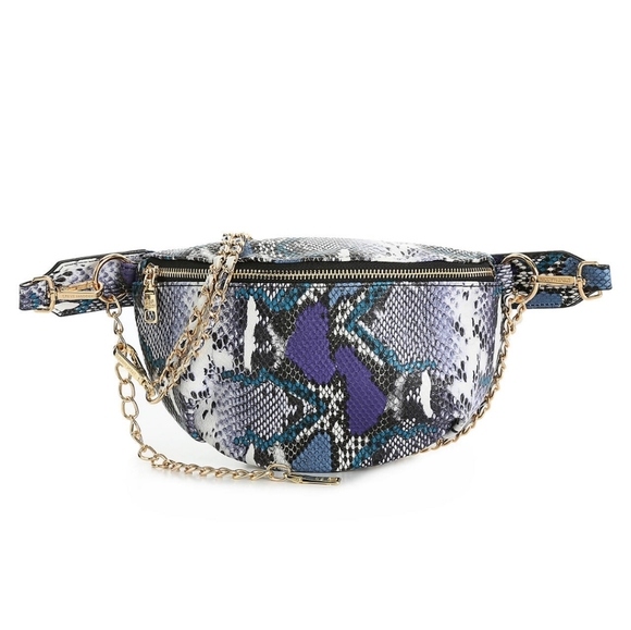 Steve Madden Kailin Python Belt Bag - Picture 6 of 8
